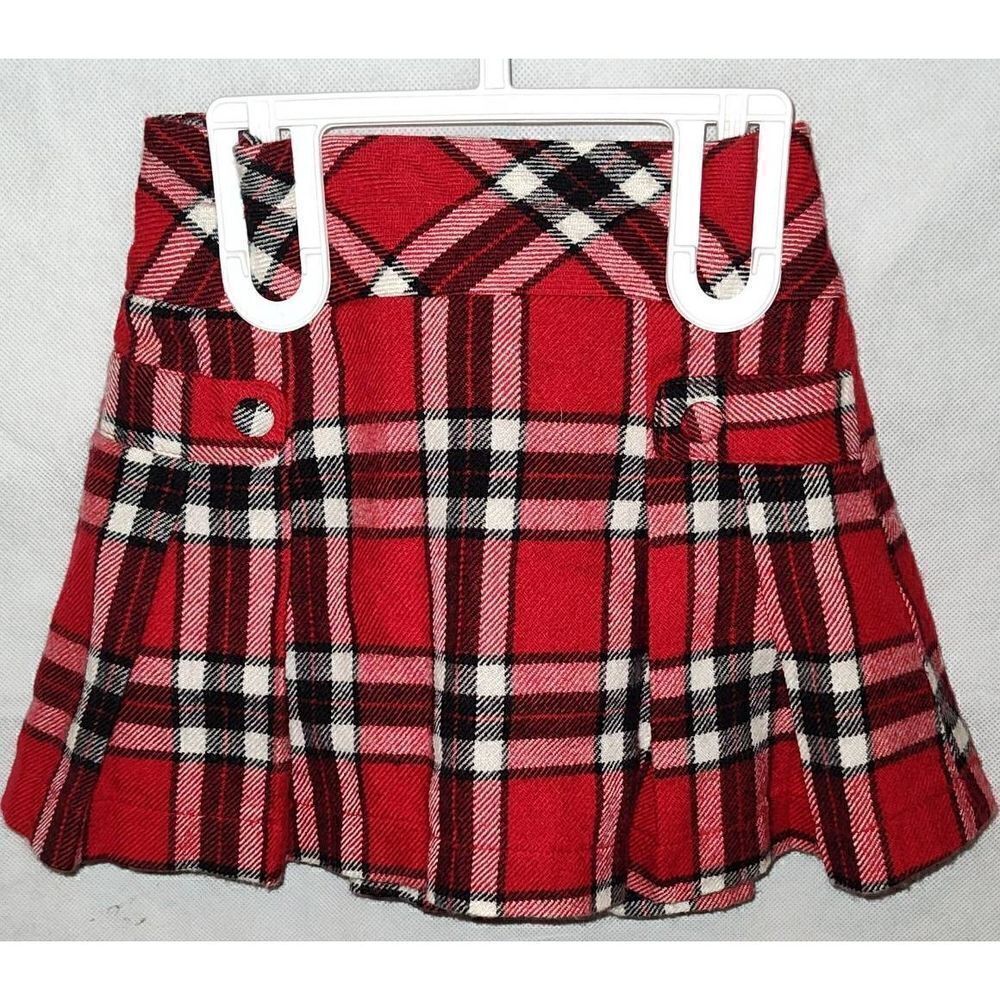 Wool blend Buffalo Plaid children's skirt. St. Bernard for Dunnes Store. Size 3-